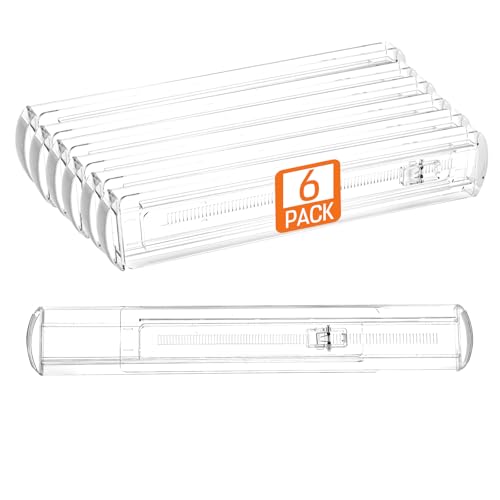 6 Pack Drawer Dividers for Clothes, 2.3" High 13"-21" Adjustable Drawer Dividers Expandable Dresser Drawer Organizer, Clear Drawer Separators for Clothes, Underwear, Cosmetic, Kitchen Utensils Storage - color: Clear, 2.3" High 13-21" Long, size: 6 Pack
