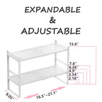 Multi-Functional Metal Shoe Rack, Space-Saving, Perfect for Entryway, Closet, Bathroom, etc. - Sturdy and Durable, High Weight Capacity(2PACKS/White/Medium) - color: 2packs/White, size: Medium