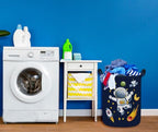 ESSME Kids Laundry Basket,Space Hamper Collapsible Canvas Waterproof Storage Bin for Boys, Nursery Hamper,Gift Baskets,toy bins(Astronaut) - color: Astronaut