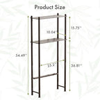 AmazerBath Bamboo Over The Toilet Storage Shelf, 2-Tier Over Toilet Bathroom Organizer Rack, Bathroom Shelves Over Toilet Space Saver, Espresso - style: Espresso-2-tier