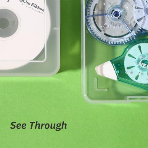 12 Pack Storage Containers with Latching Lid 5" x 5"x 1.9" Small Plastic Clear Stackable Boxes for Office and Beauty - size: Small-12 Pack