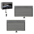 braxan 2 Pack Car Garage Key Holder & Car Key Holder for Wall, Small Toy Car Garage - with Opening Door, Effortless Wall Mount Organizer for Entryway(Grey)