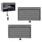 braxan 2 Pack Car Garage Key Holder & Car Key Holder for Wall, Small Toy Car Garage - with Opening Door, Effortless Wall Mount Organizer for Entryway(Grey)