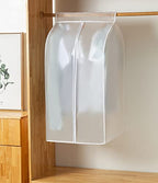 XIAKE Garment Bags M/oth-proof Dust Cover Coat Hanging Clothes Storage Bag Premium Thickened Clothing Organizer Moisture-proof Dust-proof Clothes Cover - size: 24"L * 20"W * 35"H