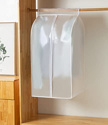 XIAKE Garment Bags M/oth-proof Dust Cover Coat Hanging Clothes Storage Bag Premium Thickened Clothing Organizer Moisture-proof Dust-proof Clothes Cover - size: 24"L * 20"W * 35"H