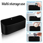Picowe Magnetic Laundry Storage, Large Lint Holder Bin for Laundry Room, Space-Saving Trash Container Hanging on Dryer, Washer or Wall Mount Trash Bin (Black) - size: L+ M - Black