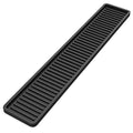 ZAPPOWARE Kitchen Sink Narrow Silicone Holder Tray 17.7"x3.1", Vanity & Bathroom Organizer, Black, Heat-Resistant Mat - color: Black, size: 17.7" x 3.1" x 0.4"