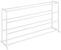 Whitmor 4 Tier 20 Pair Floor Shoe Rack - White - size: 4-Tier