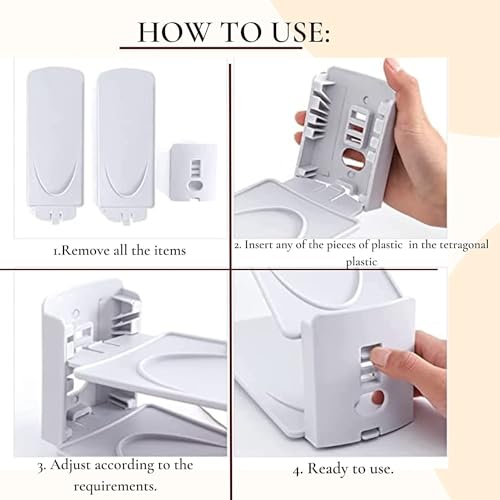 HYGRAD BUILT TO SURVIVE Shoe Slots Pack Of 12 Space-Saving Adjustable Shoe Storage Organiser with 3-Level Height, Non-Slip Shelf Holder, Plastic (White) - color: White