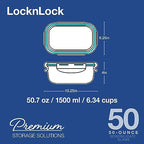 LocknLock LOCK & LOCK Purely Better Glass Bread Baking/Loaf/Meatloaf Pan/Food Storage Container with Lid, 8.5 Inch x 5.5 Inch, Clear - style: Loaf Pan