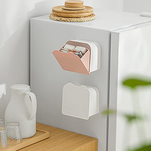 Bathroom Canisters Organizer Storage Box Container Feminine Day Overnight Pad Holder Cotton Qtip Makeup Sponges Holder,White - color: White, size: Medium