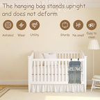 Hanging Diaper Caddy,Baby Diaper Organizer for Changing Table,Baby Crib Hanging Classified Storage Bag Organizer for Changing Table,Crib,Playard or Wall & Nursery Organization, Crib Accessories (# A) - style: # A