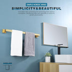 KOKOSIRI 24-Inch Single Towel Bar, Bathroom Kitchen Towel Holder, Wall Mounted SUS304 Stainless Steel Towel Rack, Brushed Gold, B4003BG-L24 - color: Brushed Gold, size: 24-Inch