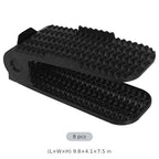 8 Pcs Adjustable Shoe Rack, Double Layer Shoe Slots Organizer, Space Saving Shoe Stackers, Sturdy & Anti-Slip, Easy to Use for Closet, Dorm, Living Room, Black