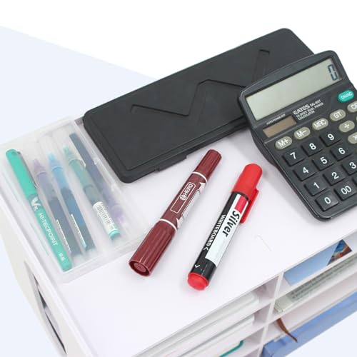 SONGWAY Desktop Mail Sorter Organizer - Small File Storage with 8 Compartments, Desk Bill Organizer, Journal Size Paper Storage Rack for Home Office - size: 5-tier&8-slots