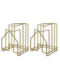 2 Pack Pot Lid Organizer Cutting Board Holder Inside Cabinet 304 Stainless Steel Pot and Pan Organizer Under Cabinet Cookie Sheet Bakeware Serving Tray Cooling Rack Stand Kitchen Countertop Matte Gold - color: 2 Packs Matte Gold
