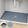 Under Sink Mat, 28" x 19" Silicone Kitchen Cabinet Tray, Waterproof & Flexible Under Sink Liner for Kitchen Bathroom and Laundry Room - size: 19"W x 28"L