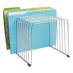 Fellowes Desktop Organizer, 11 Sections, 9" x 11.375" x 8", Wire, Silver (72012) | (72012) - size: 1 Count (Pack of 1)
