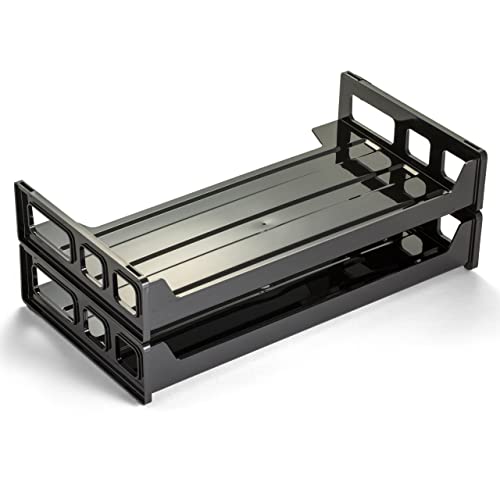 Officemate 26054 Recycled Desk Tray, Side Load,9 x 16 1/4 x 5, Legal, Black, (OIC26054) (Pack of 12) - size: Pack of 12