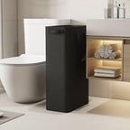 Lifewit 2 Pack Slim Laundry Hamper, Collapsible Narrow Laundry Basket, Small Tall Dirty Clothes Hampers with Handles for Bathroom Bedroom College Dorm, Black, 65L - color: Black
