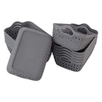 12-pack Small Plastic Tray, Desktop Storage Trays, Grey