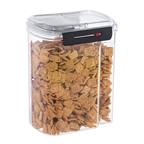 Oggi Easi Grip 128oz Moisture Proof Storage Container, Ultra Clear BPA-Free Sealable Canister, Flip Open Pouring Lid, Date Reminder Slider on Clip, Ideal Kitchen and Pantry Storage (128oz / 3.8lt) - size: 128 fl oz