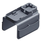Silicone Sofa Armrest Tray Featuring Drink Holder and Side Pockets for Remote Phone and Snacks Storage Sofa Arm Tray Arm Organizers - color: High grade gray