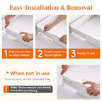 Lifewit 5 Pack 4" High Drawer Dividers 28-43.5cm/11-17" Adjustable Drawer Organizer for Clothes/Utensils, Expandable Drawer Separator in Dresser/Kitchen/Bedroom/Office Organization & Storage White - size: 4"H, 11-17"L