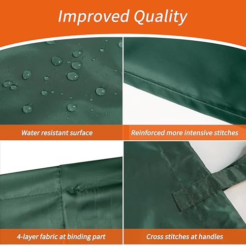 Polecasa 2 Pack Extra Heavy-Duty Laundry Bag 28x36”- Machine Washable Large Storage Bag with Reinforced Handles & Drawstring Closure & ID Tag for College Dorm Travel - Green - color: Green, size: 28" x 36" | 2 Pack