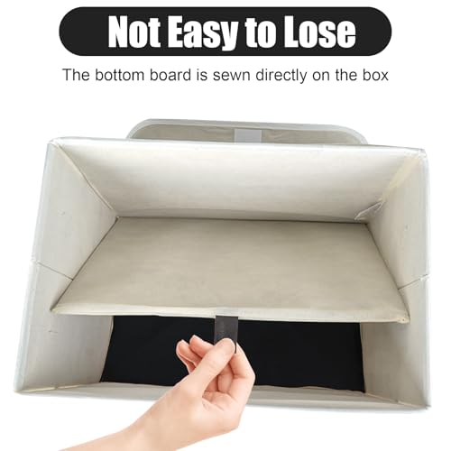 Bagnizer Large 22 Quart Linen Fabric Foldable Storage Bin Cube Organizer Basket with Flip-Top Lid & Handles, Clothes Blanket Box for Home, Office, Closet, Black & White, 4 Pack 14.6 x 9.5 x 9.5 - color: Black & White, size: Medium - 4 Pack