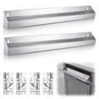 2 Set 25 Inch Stainless Steel Sink Drawer Tip Out Tray Kit Include Tip-Out Sink Trays and Hinges Large Pull Out Storage Organizer for Kitchen Bathroom Base Cabinets - size: 25 Inch