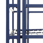 Convenience Concepts Xtra Storage Shelves - 2 Tier Folding Metal Organizer Shelf for Office, Closet, Laundry Room, Garage, Kitchen, Bathroom, & Bedroom, No Tools Assembly, Cobalt Blue - color: Cobalt Blue