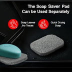HASKO 2 Pack Shower Caddy Suction Cup with Hooks & Soap holder, Includes 2 Soap Savers, Shower Shelf, Bathroom Storage Organizer, Rustproof Shampoo Holder, Bronze - color: Bronze (2 Pack)