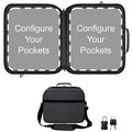 Extra-Large Customizable Modular Pill Bottle Organizer, Medicine Bag, Carrier for Medications, Vitamins, and Medical Supplies - Travel Medicine Organizer, Med Bag - Dark Gray (Optional Lock) - style: XL - 1 Compartment - Cust Config