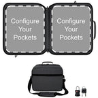 Extra-Large Customizable Modular Pill Bottle Organizer, Medicine Bag, Carrier for Medications, Vitamins, and Medical Supplies - Travel Medicine Organizer, Med Bag - Dark Gray (Optional Lock) - style: XL - 1 Compartment - Cust Config
