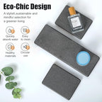 3PCS Stone Drying Tray, Water Absorbing Stone Tray for Sink, Stones Soap Trays, Fast Dry Diatomite Stones Mat,Used for Hand Soaps,Sponge,Toothbrush Holder in Bathroom Counter and Kitchen Sinks - color: 3pcs Dark Gray