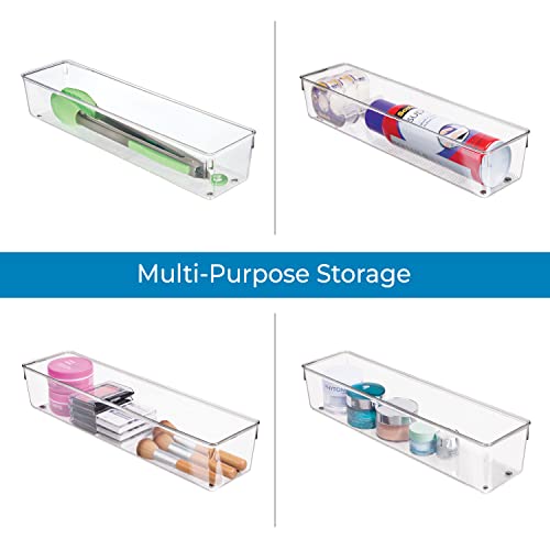 iDesign EMW6134175, Large, Clear - size: 4 x 16 x 3, style: Pack of 1