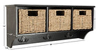 Safavieh Home Collection Finley Hanging 3 Basket Wall Rack - color: Black