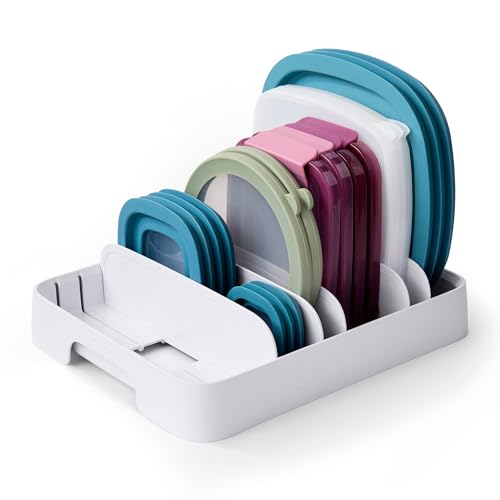 YouCopia StoraLid Adjustable Food Container Lid Organizer for Kitchen Cabinet Storage, Large 24 Lids, Premium Edition - size: Large Premium