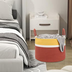 Large Blanket Basket (20"x13"), Woven Rope Storage Basket for Blankets, Clothes & Laundry - Living Room, Nursery, Bedroom (Yellow/Brown) - color: Yellow Brown