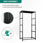 YITAHOME Dresser with 4 Drawers - Fabric Storage Tower, Organizer Unit for Hallway, Closets - Sturdy Steel Frame, Wooden Top & Easy Pull Fabric Bins, Black Wood Grain - color: Black Wood Grain, style: 4-Drawer