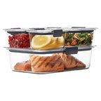 Rubbermaid Brilliance Leak-Proof Food Storage Containers with Airtight Lids