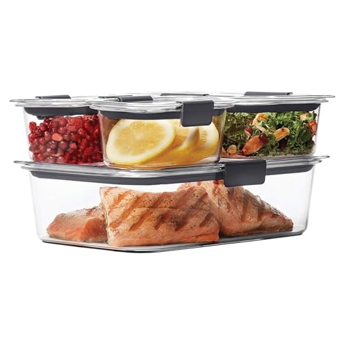 Rubbermaid Brilliance Leak-Proof Food Storage Containers with Airtight Lids