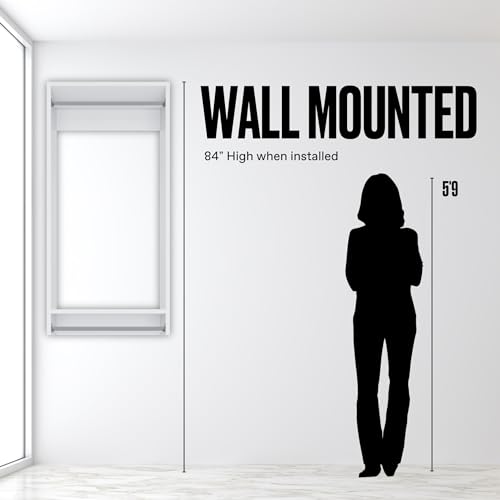 Double Hanging Closet Unit - Modular Corner Closet System With Hanging & Shelves (White, 33 inches Wide) - color: White, size: 33" Wide