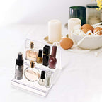 DOITOOL Clear Acrylic Purse Display Stand Holder Wallet Stand 2 Tier Handbag Purse Display Stand Glasses Holder Jewelry Display Riser Shelf for Home Decoration and Organizer - size: 2 Tier