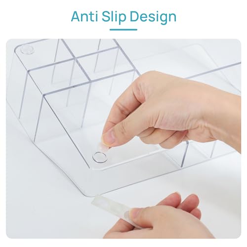 Vtopmart 1 Tier Clear Makeup Organizer with Drawer, Cosmetic Storage for Dresser Countertop and Bathroom Vanity, Beauty Holder for Lipstick Brush Skincare - style: 1 Tier
