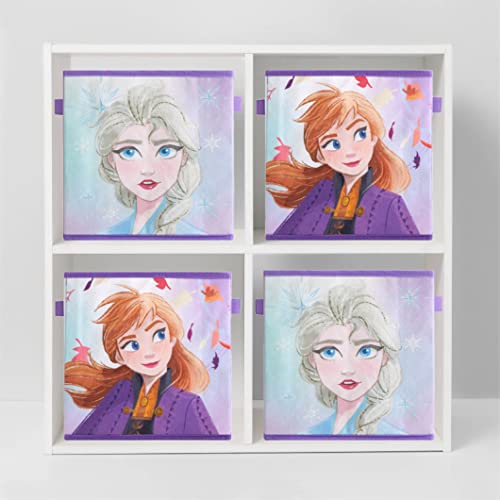 Polycanvas Disney Frozen 2 Collapsible Storage Cubes, Set of 2, 10"x10" - color: Frozen 2