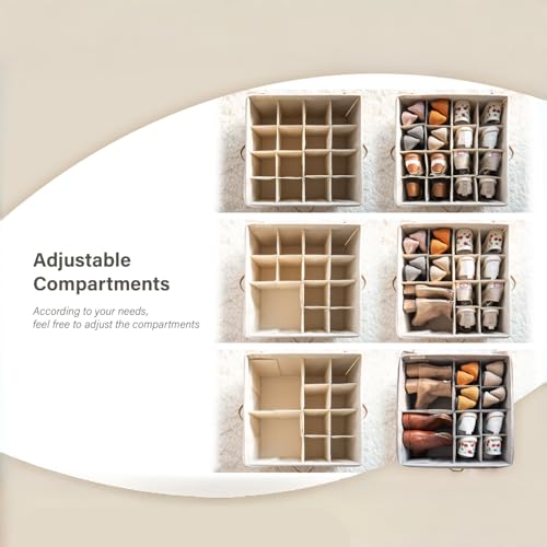 StorageWorks Shoe Organizer for Closet, Shoe Cubby Storage Containers, White, Medium - color: White, size: Medium