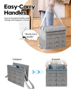 Large Sturdy Hanger Storage, Hanger Organizer Space Saver, Portable Hanger Holder Organizer with Handles, Hanger Organizer Stacker Box Caddy Containers for Closet Laundry Rooms (1 Pack)