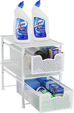Simple Houseware Stackable Cabinet Basket Drawer Organizer, White - color: White, size: 1-Tier